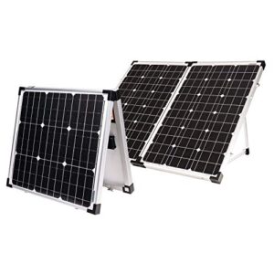 Go Power! GP-PSK-80 80W Portable Folding Solar Kit with 10 Amp Solar Controller, Black