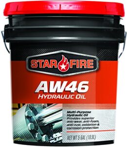 Star Fire Premium Lubricants AW 46 Hydraulic Oil, 5 Gallon, Pail
